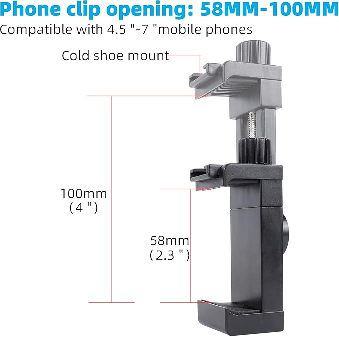 Cell Phone Fence Mount for iPhone, and Other Action Cameras, Mevo Start for - Image 3