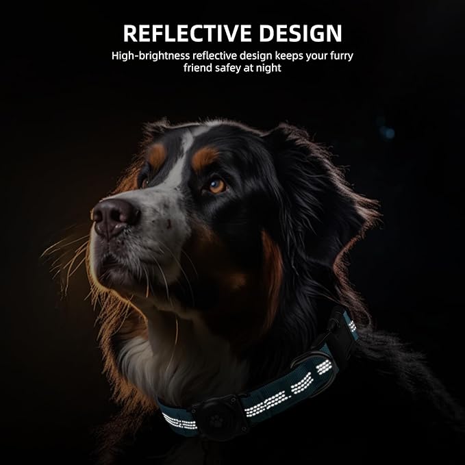 Upgraded AirTag Collar, IP68 Waterproof Holder, Reflective, Ultra-Durable - Image 4