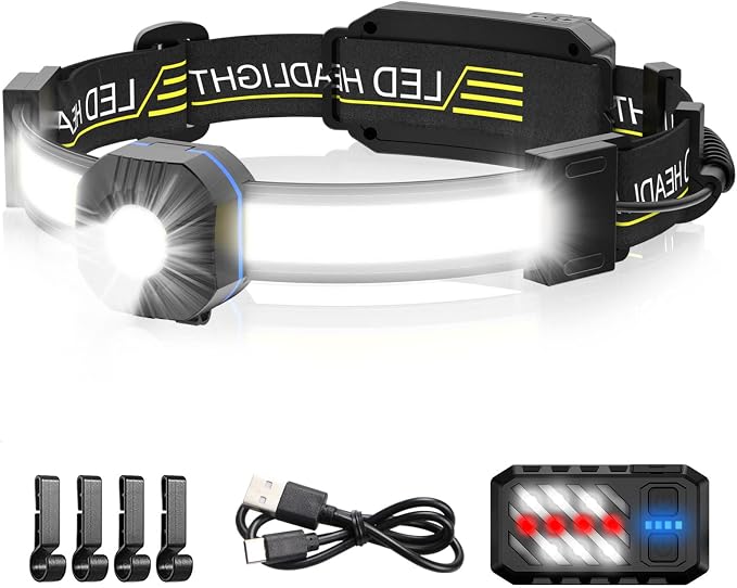 LED Headlamp, 1000lumens 230° Widebeam Headlight, USB Rechargeable HeadLamp by Spriak%E5%93%81%E7%89%8C%E6%97%97%E8%88%B0%E5%BA%97