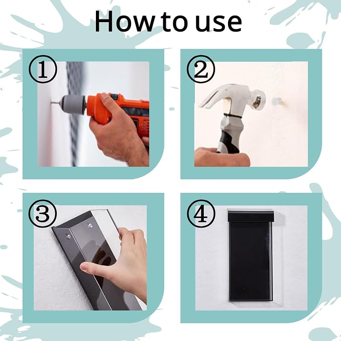 Outdoor Brochure Holder, Pamphlet Holder Wall Mount Waterproof, 4x9 Inch - Image 7