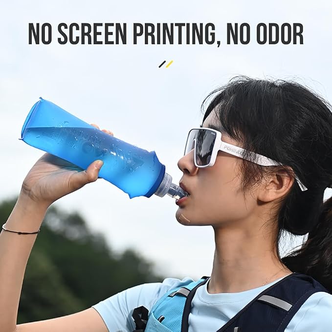 AONIJIE TPU Soft Flask Water Bottle Collapsible Running Flask - Image 2