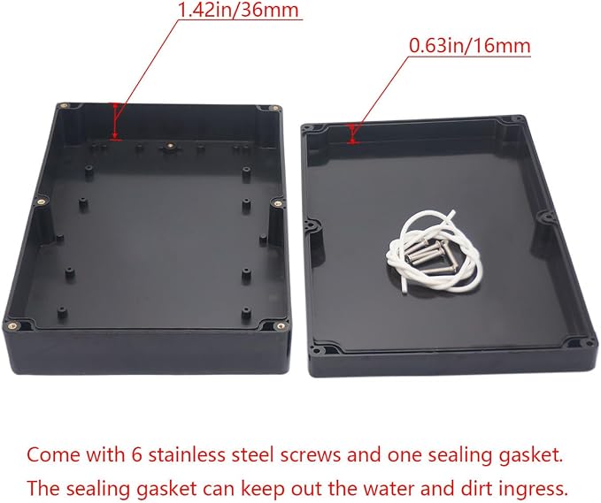 Project Box ABS Black Electrical Boxes IP65 Outdoor Waterproof Box Electronic - Image 5