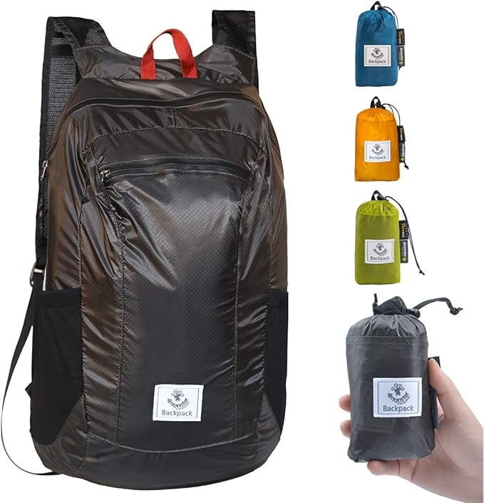 4Monster Hiking Daypack, Water Resistant Lightweight Packable Backpack by 4Monster