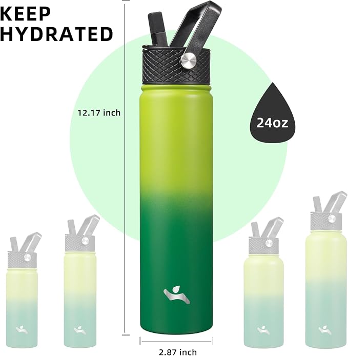 Konokyo Insulated Water Bottle 24oz Stainless Steel Sport Bottles - Image 5