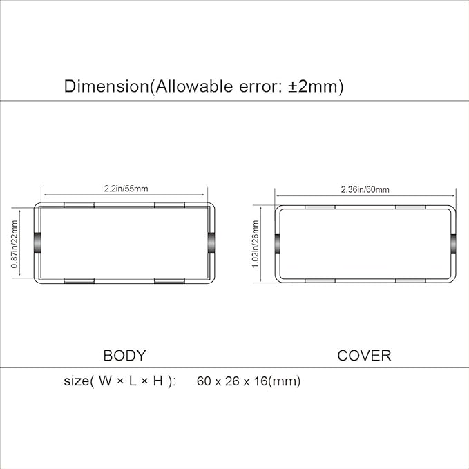 LeMotech 5Pcs ABS Plastic Electrical Project Case Power Junction Box, Project - Image 7
