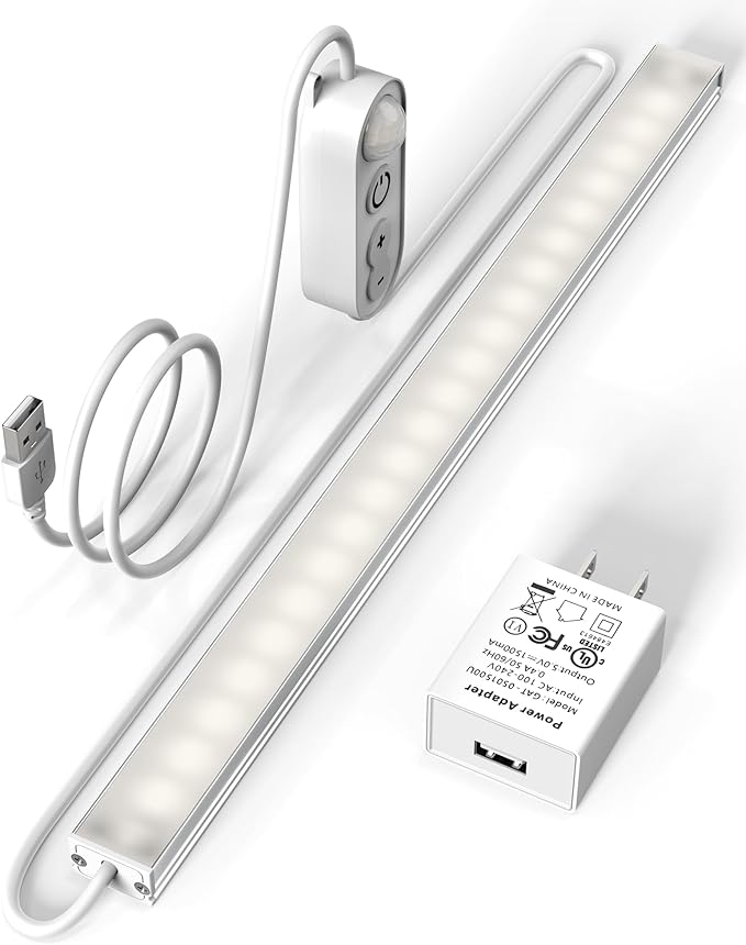 ASOKO Motion Sensor Dimmable Led Under Cabinet Lighting, 12 inches Plug in Led by ASOKO