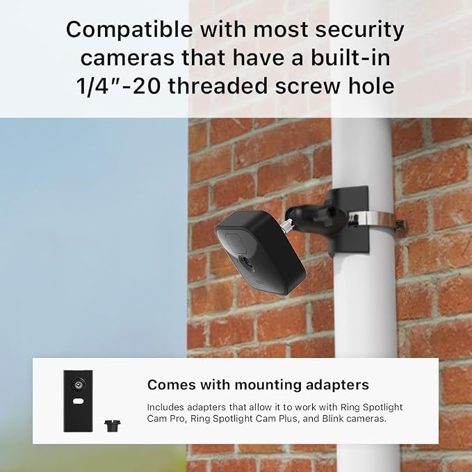 Holicfun No-Drill Outdoor Security Camera Pole Mount, Universally Compatible - Image 5