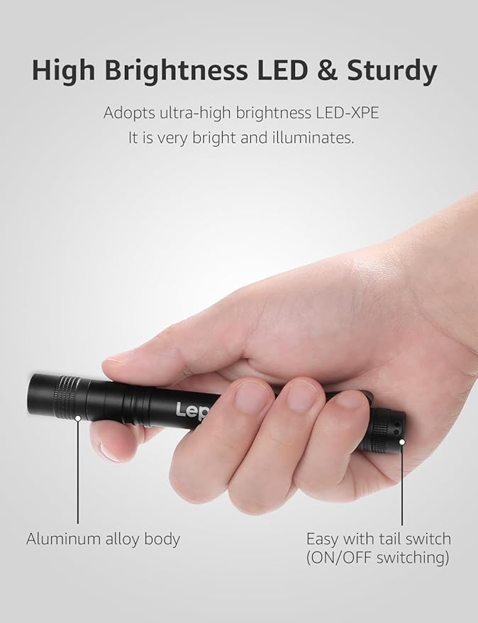 LE LED Pen Flashlights, Lightweight, Waterproof Pocket Flashlight - Image 5