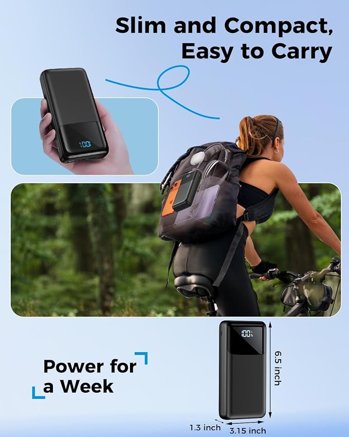 Portable Charger Power Bank 50000mAh, USB-C PD 30W Fast Charging, High Capacity - Image 6