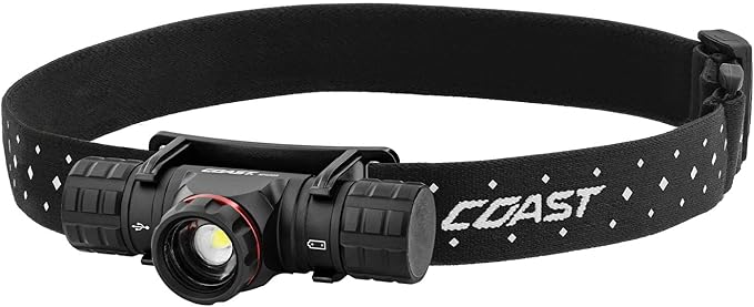Coast XPH30R 1200 Lumen USB-C Rechargeable Dual Power Headlamp by Coast