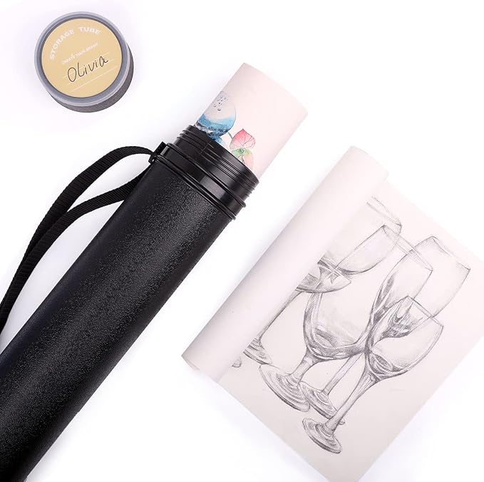 TRANSON 2-pack Durable Poster Storage Tube - Image 5