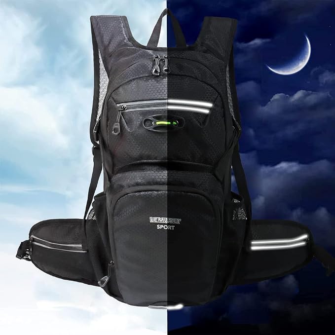 Hiking Daypack Waterproof Biking Backpack 15L Lightweight Durable Backpack - Image 7