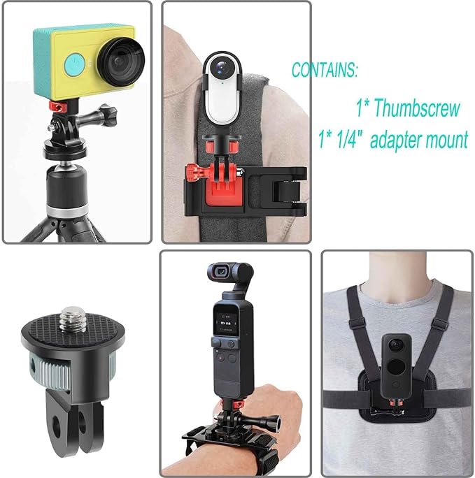 Aluminum Camera Tripod Adapter 1/4"-20 Conversion Adapter Mounts Compatible - Image 3