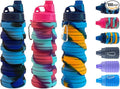 Collapsible Water Bottles 3 pack Travel Water Bottle Portable Hiking Water by konlongzan