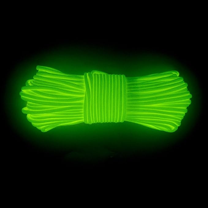 Glow in The Dark Zesty 550lb Paracord – 21 Strand Luminous Parachute Cord - Image 3