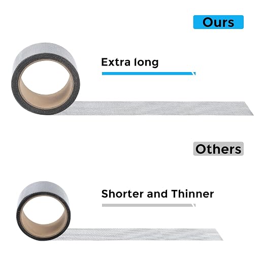 Secopad Grey Window Screen Repair Tape, 2IN X 30FT Screen Repair Kit - Image 8