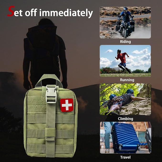 Universal IFAK Trauma First Aid Kit Molle Pouches Emergency Survival Kit - Image 7