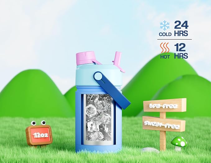 12 oz Kids Insulated Water Bottle - Image 3