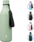 Insulated Water Bottle with Strap, 25 oz Double Wall Stainless Steel Vacuum by Konokyo