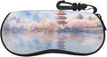 Watercolor Orca Whale Glasses Case Neoprene Portable Zipper Eyeglass Bag by WAYOQI