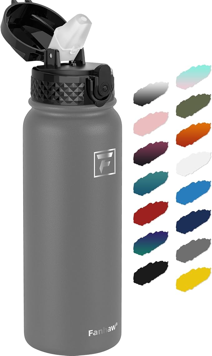 Fanhaw 20 oz Insulated Stainless Steel Water Bottle by FANHAW