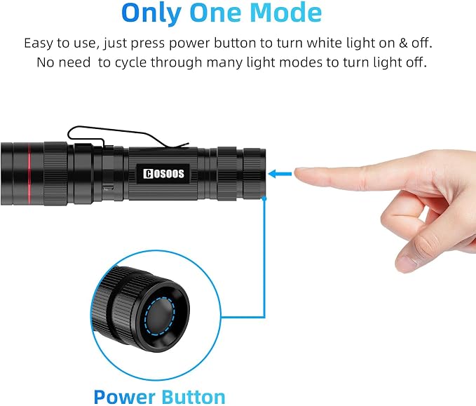COSOOS 3 Mini LED Tactical Flashlights - Image 4
