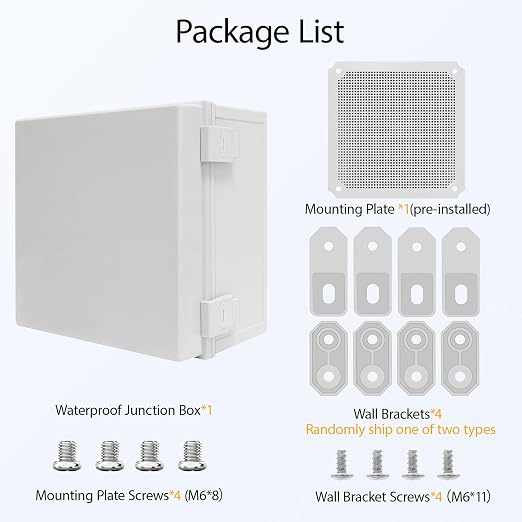 Junction Box IP65 Waterproof Dustproof ABS Plastic Enclosure, Outdoor and - Image 7