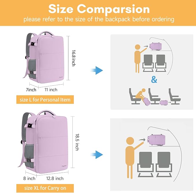 Taygeer Large Backpack for Women Travel Bag, Luggage Backpack for College Women - Image 6