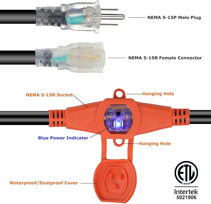 30 FT Outdoor Extension Cord - Image 2