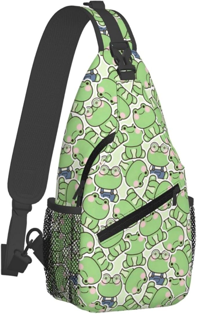 Cute Frog Sling Bag For Women Men Fashion Backpack Crossbody Frogs Shoulder Bag - Image 2