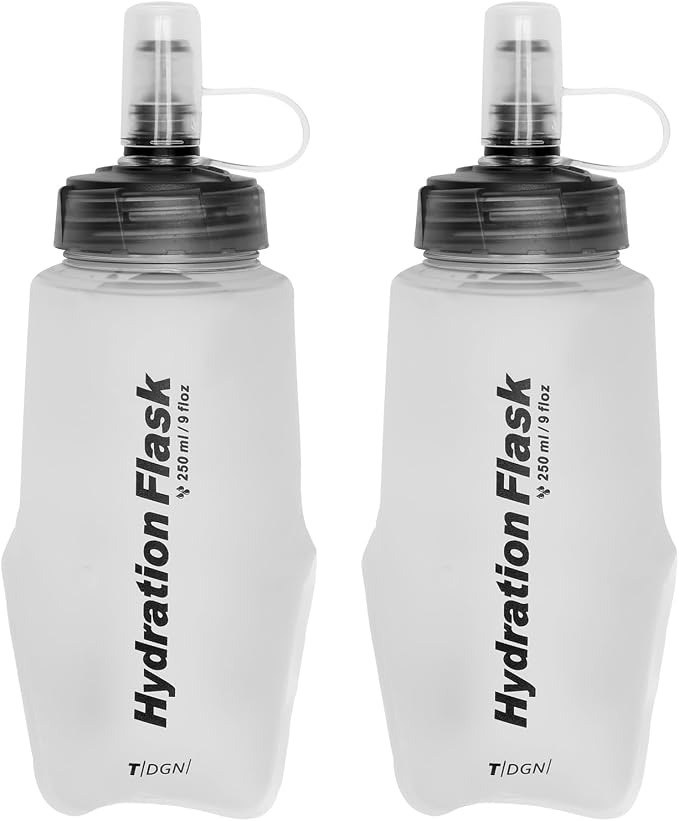 Azarxis TPU Soft Flask Collapsible Water Bottle Running Folding Gel Water by DesignedforOutdoorSports