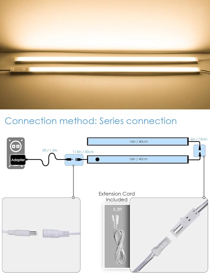 Under Cabinet Lighting Motion Sensor Indoor Plug in - Image 3