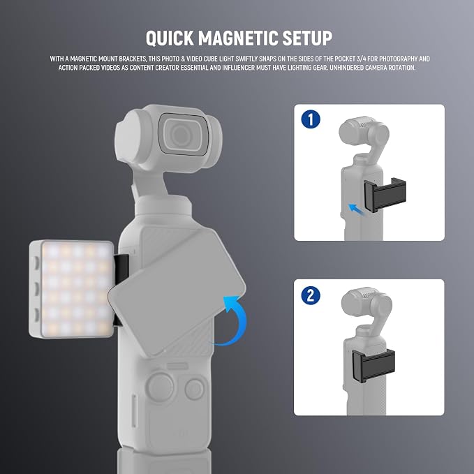 NEEWER Basics Bi Color Magnetic Camera Auxiliary Light Compatible - Image 7