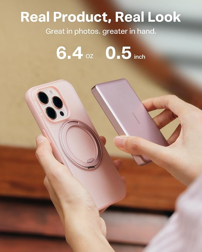 TORRAS MiniMag Power Bank, Ultra-Slim 10, 000mAh Magnetic Wireless Portable - Image 3