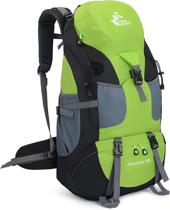 Bseash 50L Hiking Backpack, Water Resistant Lightweight Outdoor Sport Daypack by Bseash
