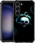 for Samsung Galaxy S23 Case, Skeleton Winding Snake Pattern Graphic Design Girl by FKBRCL4U