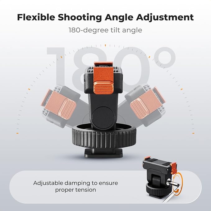 K&F CONCEPT Plastic Cold Shoe Mount Compatible - Image 4