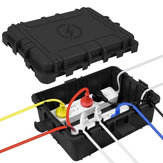 Large Outdoor Electrical Box Waterproof, IP54 Extension Cord Cover Weatherproof by OUTDSPLY