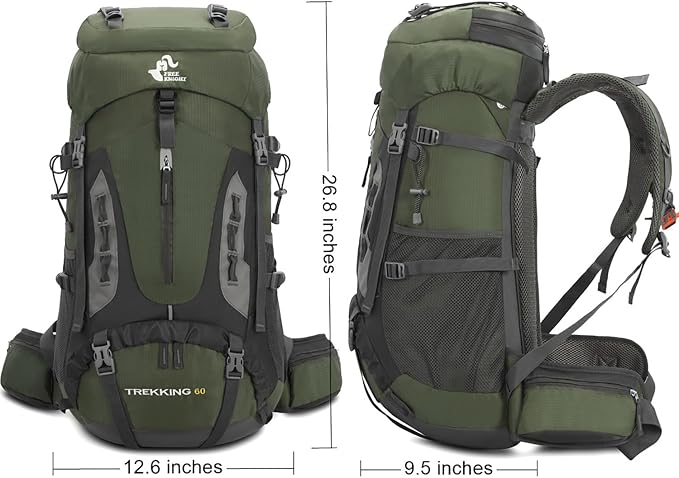 Bseash 60L Hiking Camping Backpack - Image 2