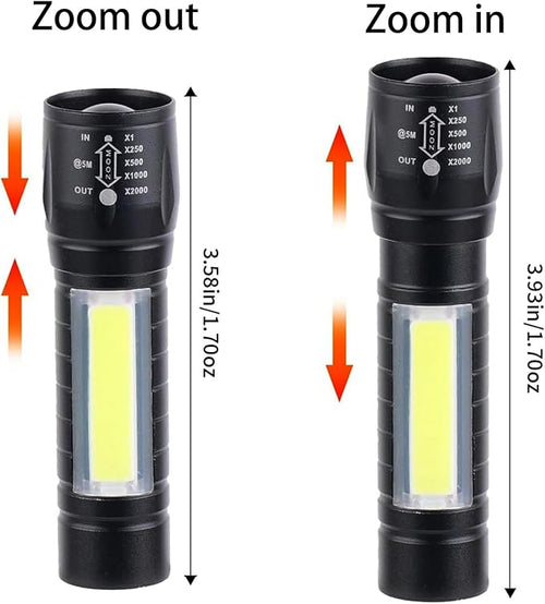 10 Pack LED Rechargeable Flashlight, Super Bright Small Mini Camping - Image 2