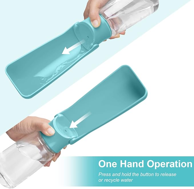 Portable Dog Water Bottle, Foldable Dog Water Bottle Leak Proof Dispenser - Image 4