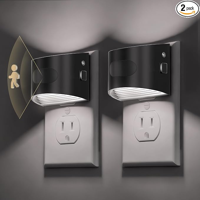 L LOHAS LED Night Light with Motion Sensor & Dusk to Dawn Sensor, Night Lights by LLOHASLED
