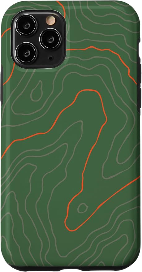 Backcountry Topo Guide Orange Lines Topographical Map Case by Unknown