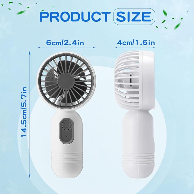 Rossesay 96 Pcs Mini Portable Fan Bulk Cute Handheld Lightweight Small Little - Image 2