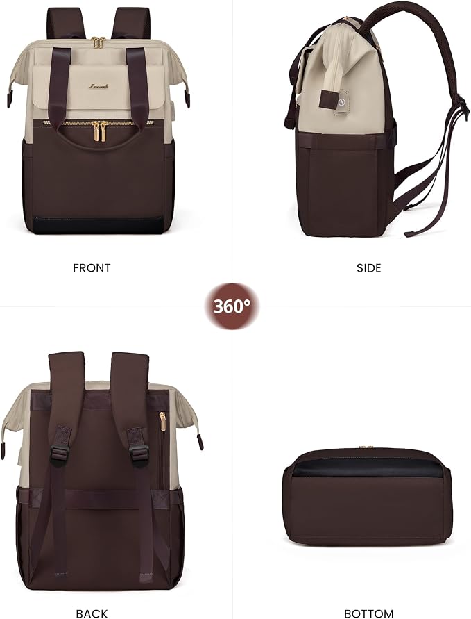 LOVEVOOK Laptop Backpack for Women, 15.6 Inch Work Laptop Bag - Image 9