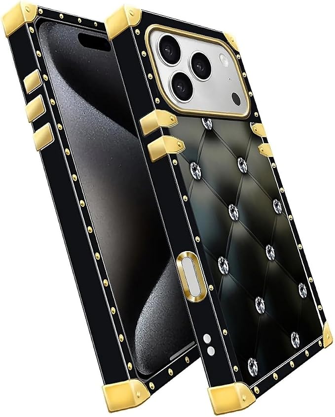 for iPhone 17 Pro Case Luxury Golden Decoration - Image 3