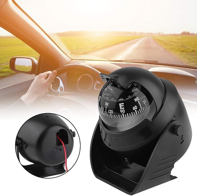 Vehicle Dashboard Compass LED Light Auto Dash Mount Navigation Automobile - Image 5