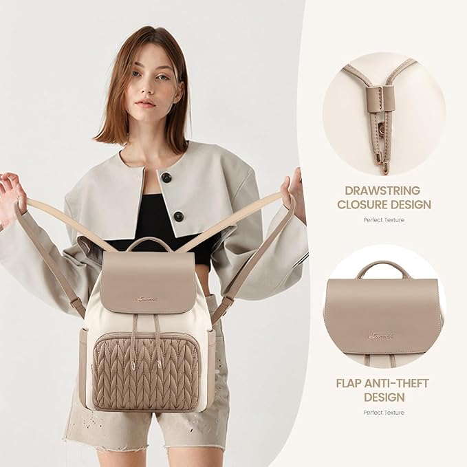 LOVEVOOK Backpack Purse for Women, Small Backpack for Women for Travel Work - Image 3