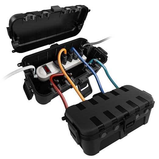 Flemoon Outdoor Electrical Box Waterproof, Medium Weatherproof Electrical Box by FLEMOON