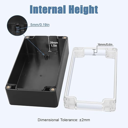 LeMotech Project Box ABS Plastic IP65 Waterproof Dustproof Electrical Junction - Image 3